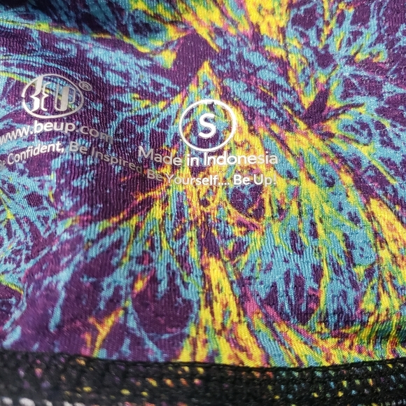 BeUp NWT Sz S Tranquility Pant Black Fireworks - Picture 6 of 14